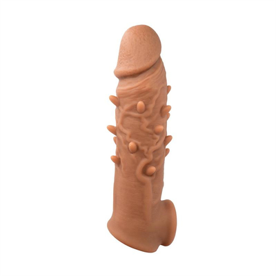 Super Soft อวัยวะเพศชาย Cock Sleeve ซิลิโคน Extender Delay Ejaculation Condom Sleeve