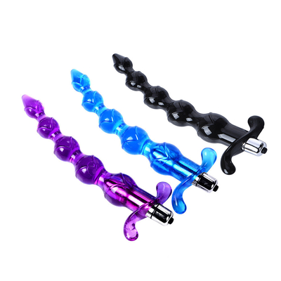 ลูกปัดก้นสั่นนุ่มนวดต่อมลูกหมากเสียบก้นของเล่นผู้ใหญ่ทางทวารหนักสำหรับผู้หญิง