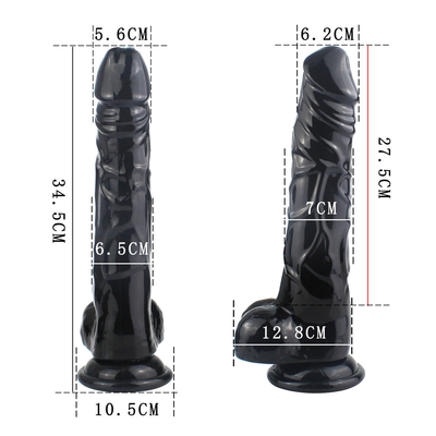 ของเล่นเพศหญิง TPE นุ่ม 10 นิ้ว ความจริง ใหญ่ Dildo สินค้าเพศสําหรับผู้หญิง masturbating