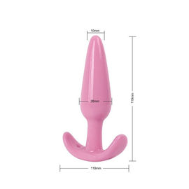 Waterproof Anal Sex Toys Prostate Massager ซิลิโคน TPE วัสดุ Pink / Purple