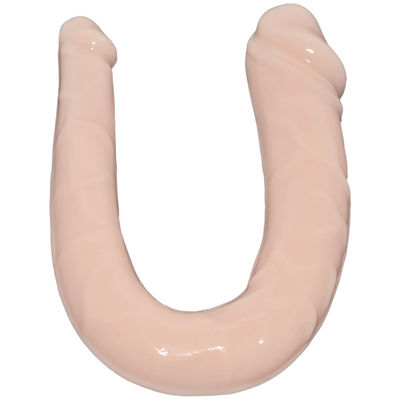 Double Head Huge Rubber Penis สมจริงยาว Dildo ผลิตภัณฑ์เซ็กซี่สำหรับผู้หญิง