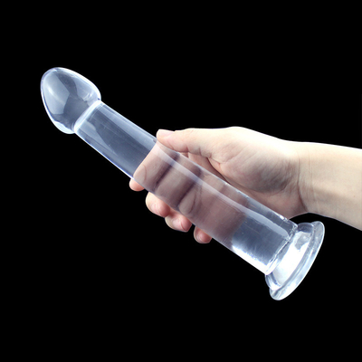 เสียบก้นต่อมลูกหมากช่องคลอด G Spot เซ็กส์ทอยพร้อมฐานถ้วยดูดที่แข็งแกร่ง