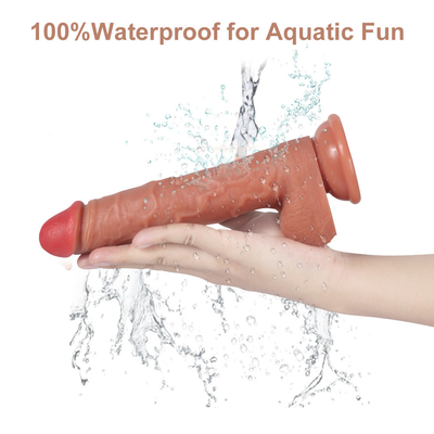 Thrusting ของเล่นทางเพศ Dildo ที่สมจริง, Clitoral Anal G Spot Stimulator สำหรับผู้หญิง