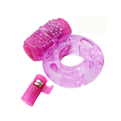 อวัยวะเพศชายที่มีสีสันแหวนไก่พุ่งออกมาเซ็กส์ทอย Love Ring Vibrator Time Delay