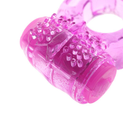 อวัยวะเพศชายที่มีสีสันแหวนไก่พุ่งออกมาเซ็กส์ทอย Love Ring Vibrator Time Delay