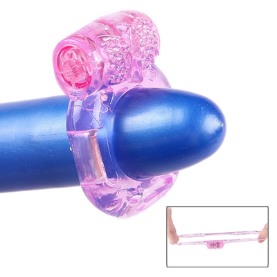 อวัยวะเพศชายที่มีสีสันแหวนไก่พุ่งออกมาเซ็กส์ทอย Love Ring Vibrator Time Delay