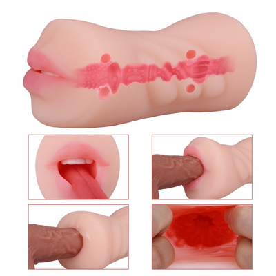 ฟรีตัวอย่างที่สมจริงช่องคลอด Masturbator ปากเครื่องบินถ้วย pock หี Intimate Deep Throat Double Hole Sex Toy สำหรับ