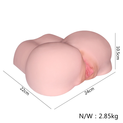 ผู้ชาย Masturbating ซิลิโคนหีสมจริงประดิษฐ์ Big Ass ซิลิโคน Masturbator ผู้หญิงจริงการผลิตช่องคลอด