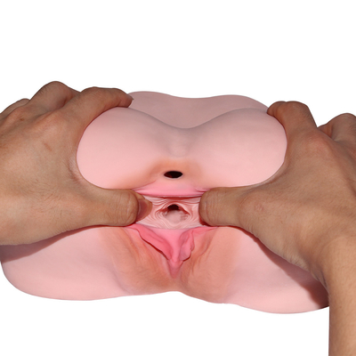 ผู้ชาย Masturbating ซิลิโคนหีสมจริงประดิษฐ์ Big Ass ซิลิโคน Masturbator ผู้หญิงจริงการผลิตช่องคลอด
