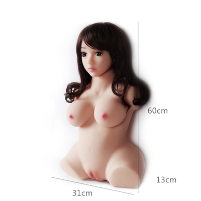 Half Body Sex Doll ผลิตภัณฑ์สำหรับผู้ใหญ่ของเล่นญี่ปุ่นช่องคลอดตูดธรรมชาติขนาดใหญ่ผู้หญิงจีนหีตุ๊กตาสำหรับผู้ชาย Masturbator ชาย