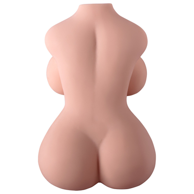 TPE 3 in 1 Masturbator ชายลำตัวพร้อม Boobs จริงช่องคลอดและของเล่นทางเพศทางทวารหนักสำหรับผู้ชายที่มีกระดูกสันหลังในตัว