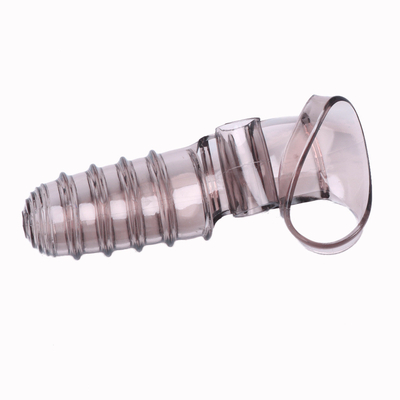 ความแปลกใหม่ของเล่นทางเพศ Finger Sleeve Vibrator RoHS Medical TPE สำหรับผู้หญิง