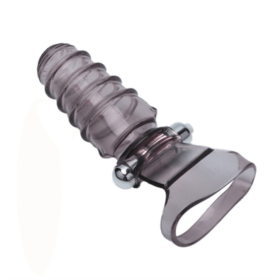 ความแปลกใหม่ของเล่นทางเพศ Finger Sleeve Vibrator RoHS Medical TPE สำหรับผู้หญิง