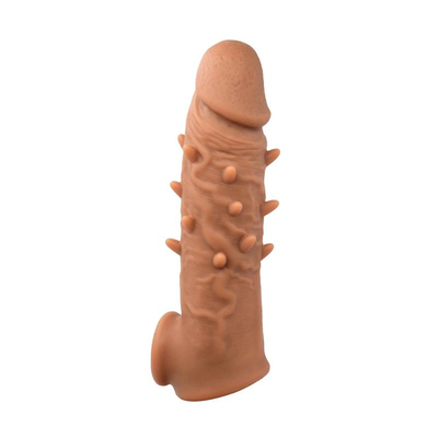 Super Soft อวัยวะเพศชาย Cock Sleeve ซิลิโคน Extender Delay Ejaculation Condom Sleeve