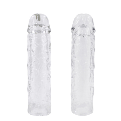 Sex Toy Dildo Extender ถุงยางอนามัยสำหรับผู้ชายขยายอวัยวะเพศชายแขน Cock ซิลิโคนอวัยวะเพศชายที่สมจริง