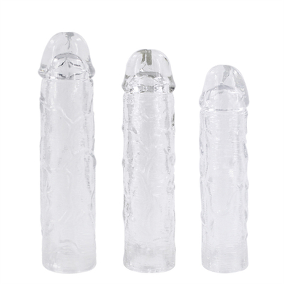 Sex Toy Dildo Extender ถุงยางอนามัยสำหรับผู้ชายขยายอวัยวะเพศชายแขน Cock ซิลิโคนอวัยวะเพศชายที่สมจริง