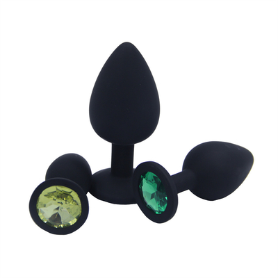 แบบพกพาซิลิโคน Jeweled Chastity Anal Plug ผู้ใหญ่ของเล่น Butt Plug Anal เกย์ผู้ใหญ่ของเล่นสำหรับผู้ชาย