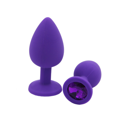 แบบพกพาซิลิโคน Jeweled Chastity Anal Plug ผู้ใหญ่ของเล่น Butt Plug Anal เกย์ผู้ใหญ่ของเล่นสำหรับผู้ชาย