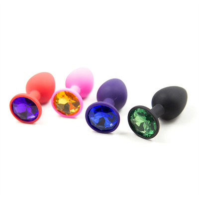 แบบพกพาซิลิโคน Jeweled Chastity Anal Plug ผู้ใหญ่ของเล่น Butt Plug Anal เกย์ผู้ใหญ่ของเล่นสำหรับผู้ชาย
