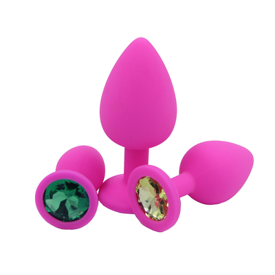 แบบพกพาซิลิโคน Jeweled Chastity Anal Plug ผู้ใหญ่ของเล่น Butt Plug Anal เกย์ผู้ใหญ่ของเล่นสำหรับผู้ชาย