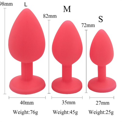 แบบพกพาซิลิโคน Jeweled Chastity Anal Plug ผู้ใหญ่ของเล่น Butt Plug Anal เกย์ผู้ใหญ่ของเล่นสำหรับผู้ชาย