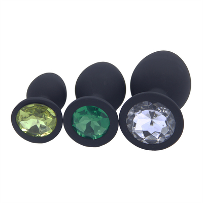 แบบพกพาซิลิโคน Jeweled Chastity Anal Plug ผู้ใหญ่ของเล่น Butt Plug Anal เกย์ผู้ใหญ่ของเล่นสำหรับผู้ชาย