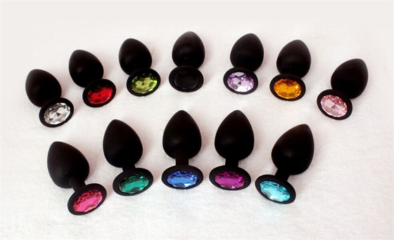 แบบพกพาซิลิโคน Jeweled Chastity Anal Plug ผู้ใหญ่ของเล่น Butt Plug Anal เกย์ผู้ใหญ่ของเล่นสำหรับผู้ชาย