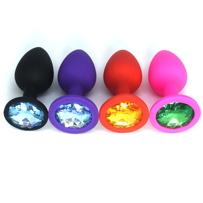 แบบพกพาซิลิโคน Jeweled Chastity Anal Plug ผู้ใหญ่ของเล่น Butt Plug Anal เกย์ผู้ใหญ่ของเล่นสำหรับผู้ชาย