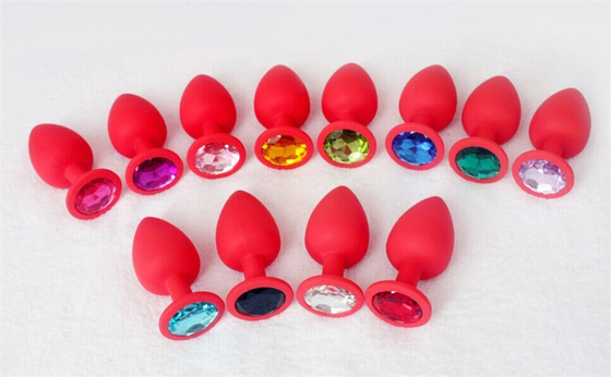 แบบพกพาซิลิโคน Jeweled Chastity Anal Plug ผู้ใหญ่ของเล่น Butt Plug Anal เกย์ผู้ใหญ่ของเล่นสำหรับผู้ชาย