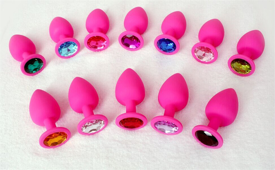 แบบพกพาซิลิโคน Jeweled Chastity Anal Plug ผู้ใหญ่ของเล่น Butt Plug Anal เกย์ผู้ใหญ่ของเล่นสำหรับผู้ชาย