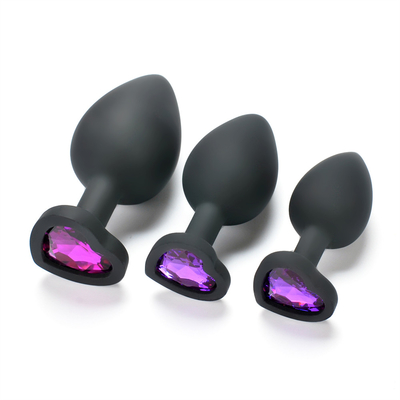 แบบพกพาซิลิโคน Jeweled Chastity Anal Plug ผู้ใหญ่ของเล่น Butt Plug Anal เกย์ผู้ใหญ่ของเล่นสำหรับผู้ชาย