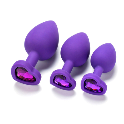 แบบพกพาซิลิโคน Jeweled Chastity Anal Plug ผู้ใหญ่ของเล่น Butt Plug Anal เกย์ผู้ใหญ่ของเล่นสำหรับผู้ชาย