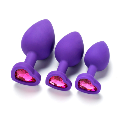 แบบพกพาซิลิโคน Jeweled Chastity Anal Plug ผู้ใหญ่ของเล่น Butt Plug Anal เกย์ผู้ใหญ่ของเล่นสำหรับผู้ชาย