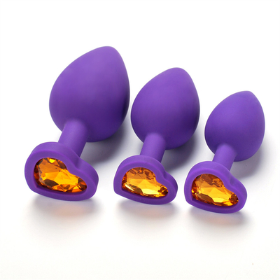 แบบพกพาซิลิโคน Jeweled Chastity Anal Plug ผู้ใหญ่ของเล่น Butt Plug Anal เกย์ผู้ใหญ่ของเล่นสำหรับผู้ชาย