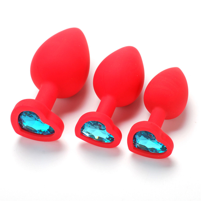 แบบพกพาซิลิโคน Jeweled Chastity Anal Plug ผู้ใหญ่ของเล่น Butt Plug Anal เกย์ผู้ใหญ่ของเล่นสำหรับผู้ชาย