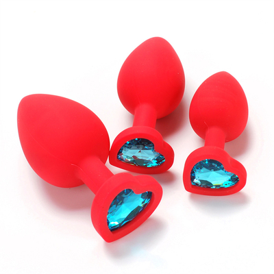 แบบพกพาซิลิโคน Jeweled Chastity Anal Plug ผู้ใหญ่ของเล่น Butt Plug Anal เกย์ผู้ใหญ่ของเล่นสำหรับผู้ชาย