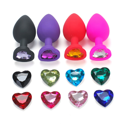 แบบพกพาซิลิโคน Jeweled Chastity Anal Plug ผู้ใหญ่ของเล่น Butt Plug Anal เกย์ผู้ใหญ่ของเล่นสำหรับผู้ชาย