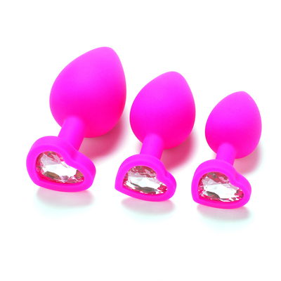 แบบพกพาซิลิโคน Jeweled Chastity Anal Plug ผู้ใหญ่ของเล่น Butt Plug Anal เกย์ผู้ใหญ่ของเล่นสำหรับผู้ชาย