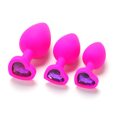 แบบพกพาซิลิโคน Jeweled Chastity Anal Plug ผู้ใหญ่ของเล่น Butt Plug Anal เกย์ผู้ใหญ่ของเล่นสำหรับผู้ชาย