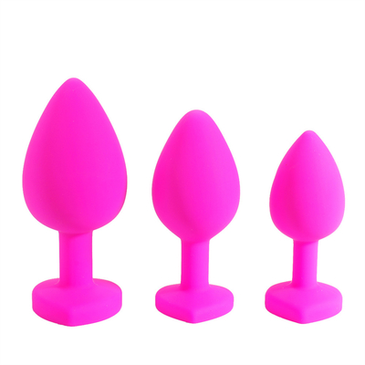 แบบพกพาซิลิโคน Jeweled Chastity Anal Plug ผู้ใหญ่ของเล่น Butt Plug Anal เกย์ผู้ใหญ่ของเล่นสำหรับผู้ชาย