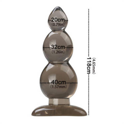 xese ขายร้อนทางการแพทย์ TPE แฮนด์ฟรีของเล่นทางเพศ Anal butt Plug Set สำหรับผู้ใหญ่