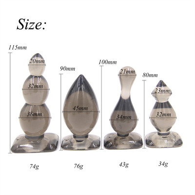 xese ขายร้อนทางการแพทย์ TPE แฮนด์ฟรีของเล่นทางเพศ Anal butt Plug Set สำหรับผู้ใหญ่