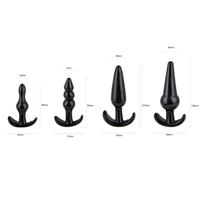 xese ขาย Chastity TPE Sex Toy Anal Plug Set สำหรับผู้หญิง