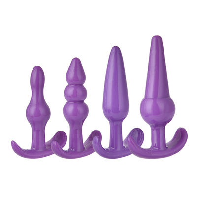 xese ขาย Chastity TPE Sex Toy Anal Plug Set สำหรับผู้หญิง