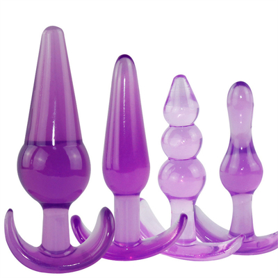 xese ขาย Chastity TPE Sex Toy Anal Plug Set สำหรับผู้หญิง