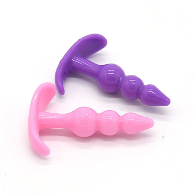 xese ขาย Chastity TPE Sex Toy Anal Plug Set สำหรับผู้หญิง