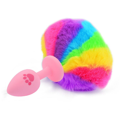 Anal Plug Tail ผลิตภัณฑ์เพศ Masturbation Women's Private Toy ซิลิโคน Anal Plug