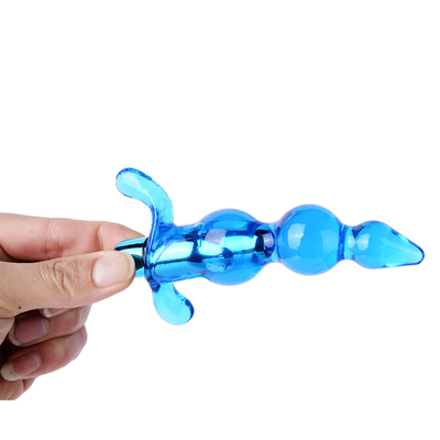 ลูกปัดก้นสั่นนุ่มนวดต่อมลูกหมากเสียบก้นของเล่นผู้ใหญ่ทางทวารหนักสำหรับผู้หญิง