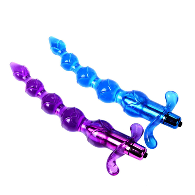 ลูกปัดก้นสั่นนุ่มนวดต่อมลูกหมากเสียบก้นของเล่นผู้ใหญ่ทางทวารหนักสำหรับผู้หญิง