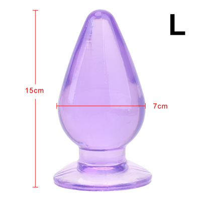 ของเล่นทางเพศทางทวารหนักขนาดใหญ่ G-point Clitoris Flirting Butt Plug นวดต่อมลูกหมาก Anus สำหรับเกม Sex Play
